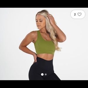 Nvgtn olive allure sports bra